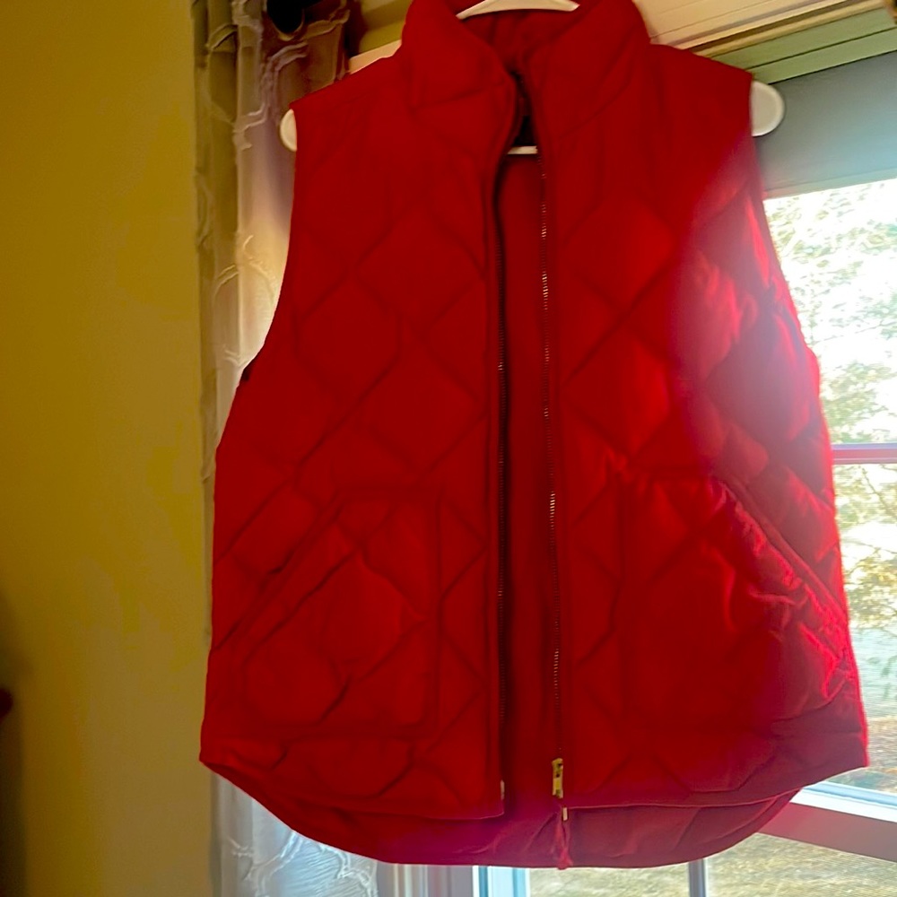 Jcrew Red Vest Size Medium